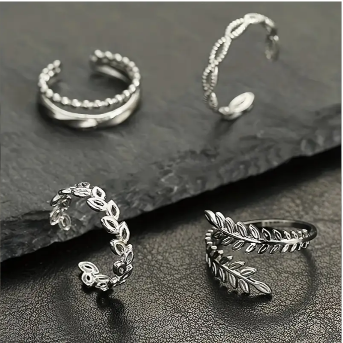 Silver colour rings