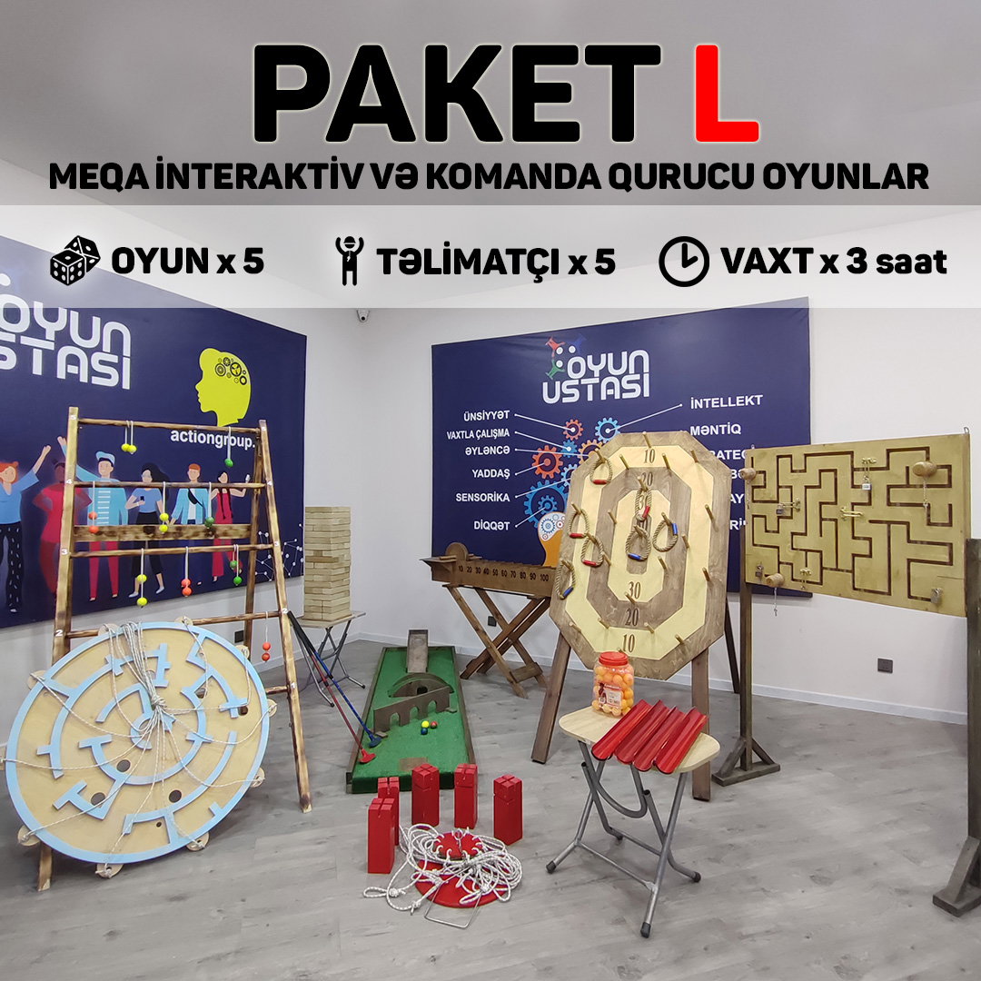 Meqa və Komanda quruculuq oyunları - Paket L