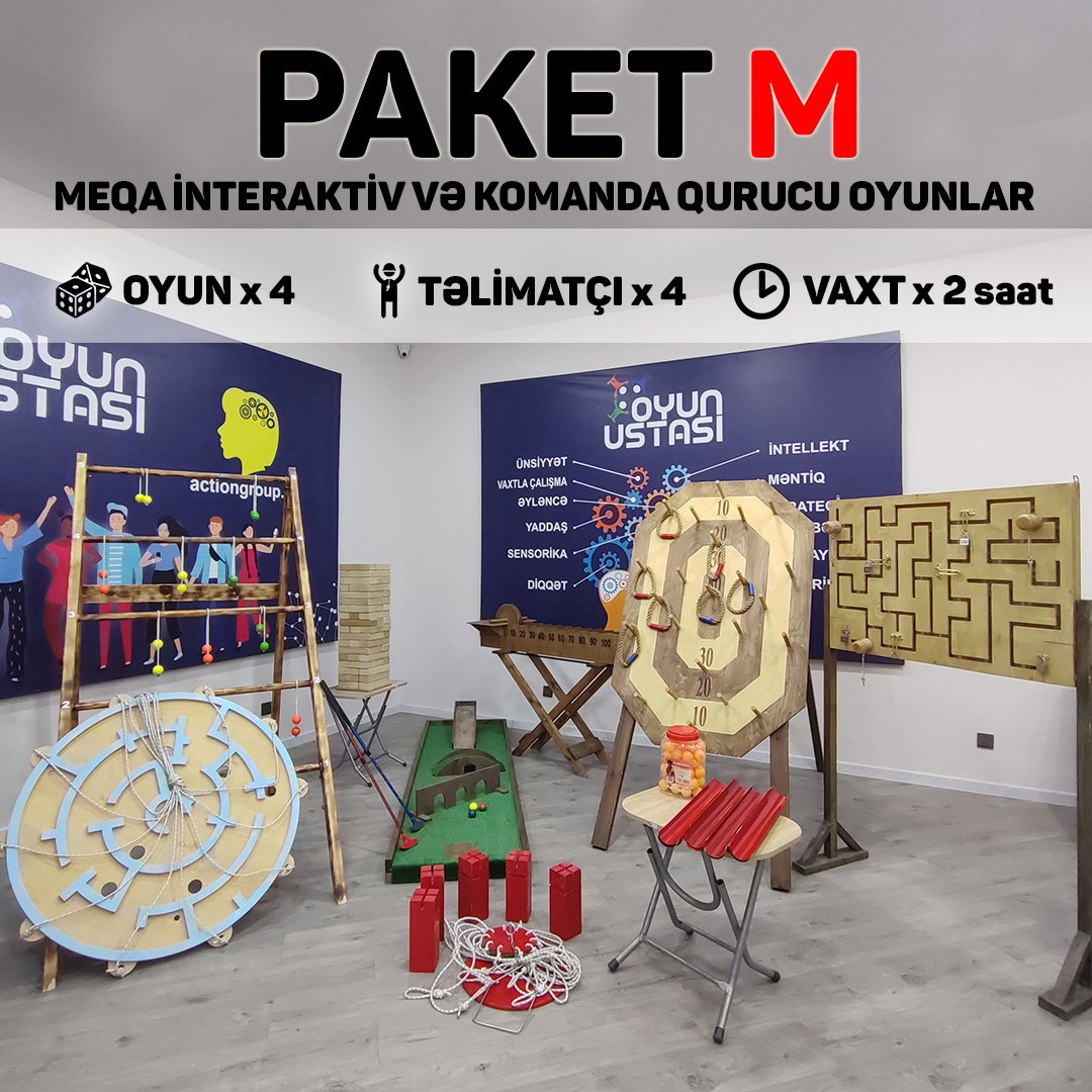 Meqa və Komanda quruculuq oyunları - Paket M