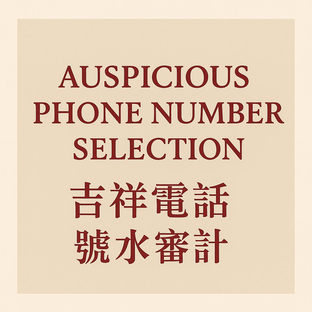 Auspicious Phone Number Selection (吉祥電話號碼選擇)