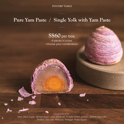 Teochew Yam Mooncake, 4pcs-box