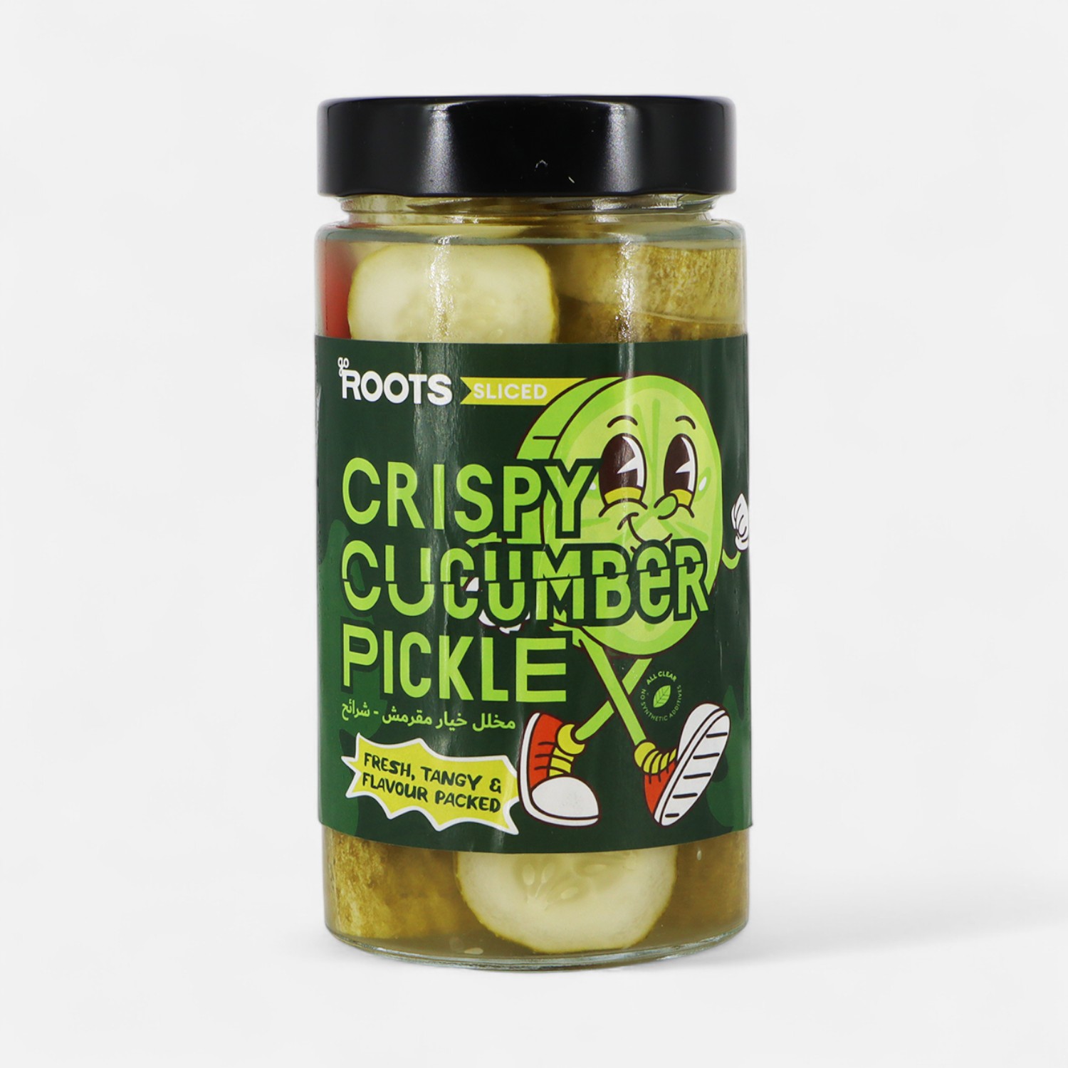 Roots Crispy Cucumber Pickle Sliced 510g_0