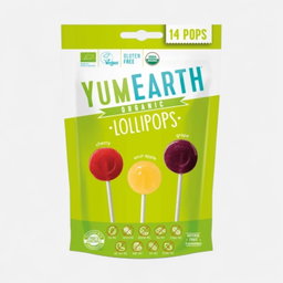Yum Earth Organic Sour Pops 14 Pcs 87g