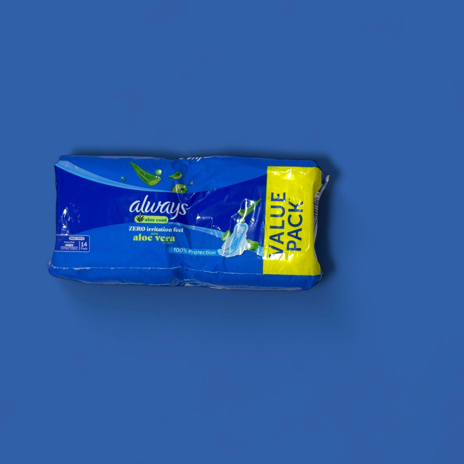Always aloe cool pads - اولويز فوط  نسائية صحية بالالوفيرا  14 قطعة_0
