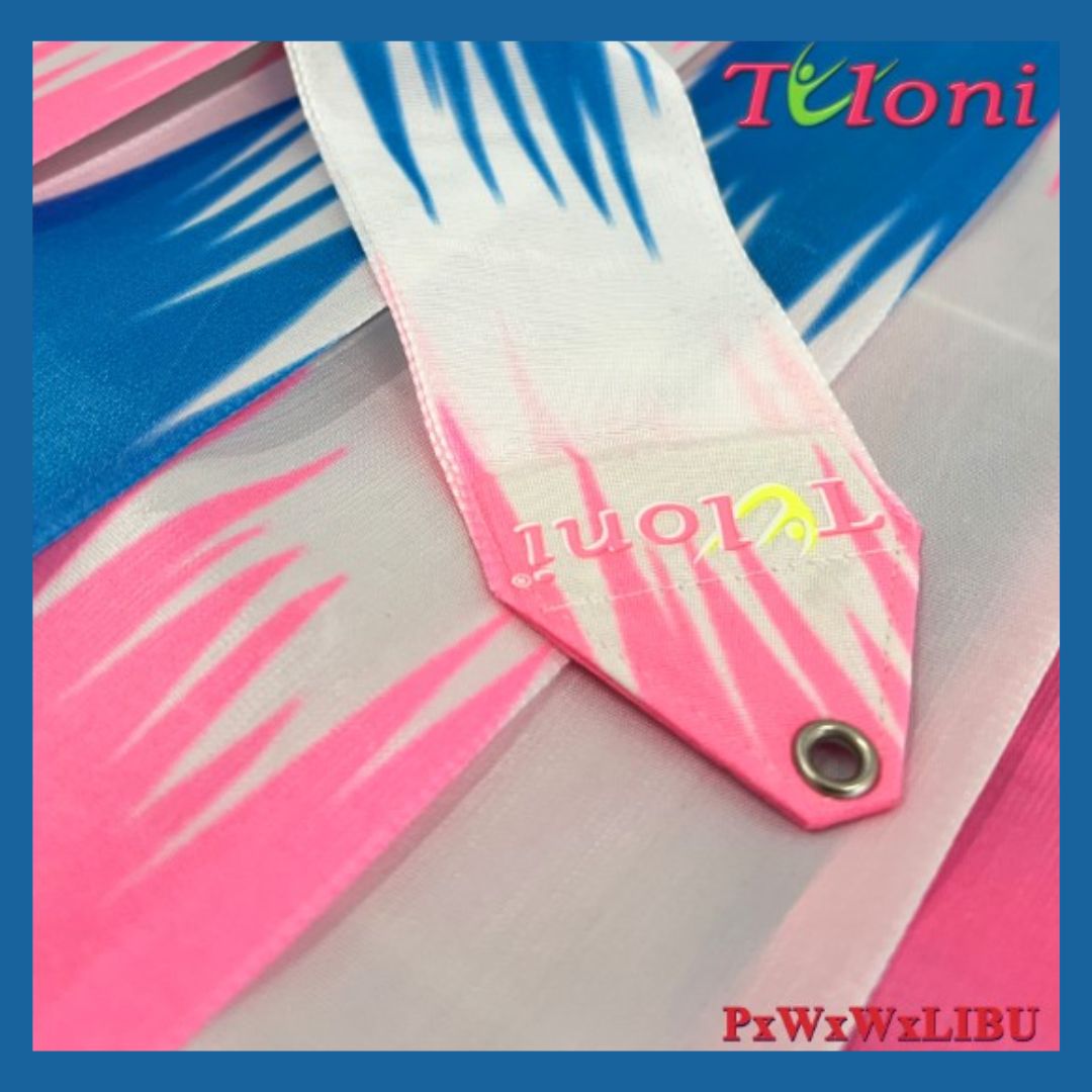 TULONI | Ribbon Tuloni  mod. Zig-Zag col. Pink-White-White-Lt.Blue -5M_1