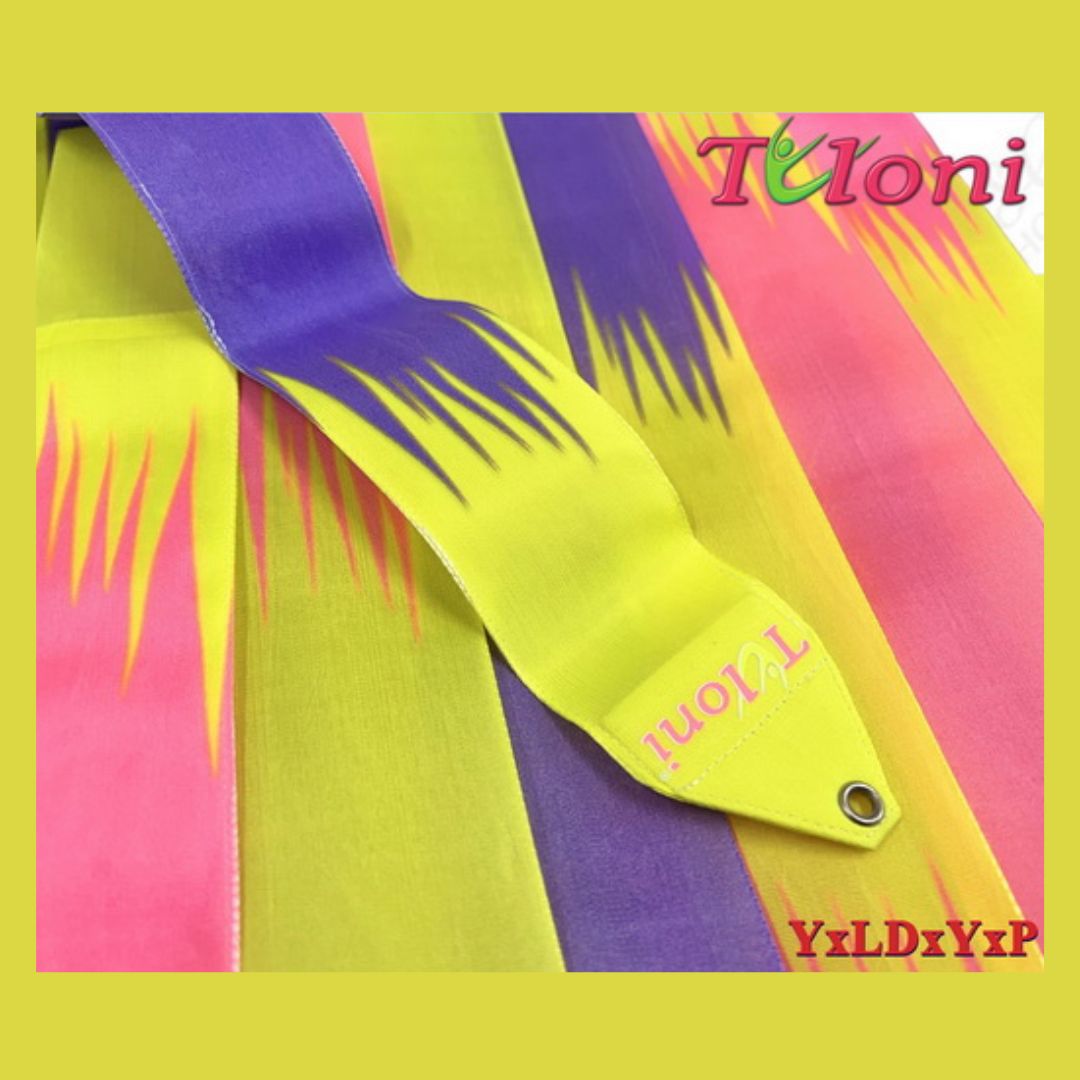 TULONI | Ribbon Tuloni mod. Zig-Zag col. Yellow-Lavander-Yellow-Pink-4M_1