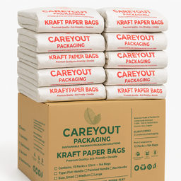 KRAFT DELIVERY TAKEOUT BAGS -10.5” x 9” x 6” - BROWN - (WITHOUT HANDLES) 