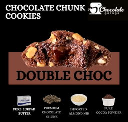 Double Chocolate Chunk Cookies