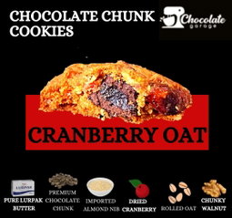 Chocolate Chunk Cranberry Oats Cookies