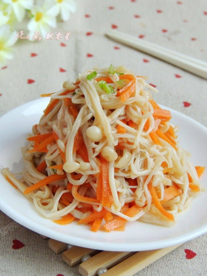 Salade de champignon enoki_0