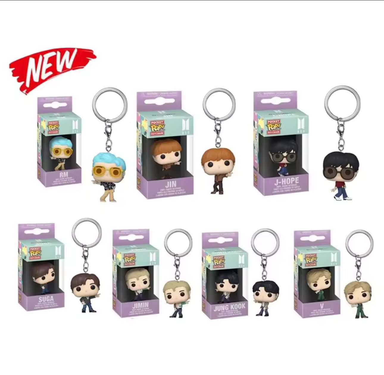 BTS FUNKO POP KEYCHAINS_0