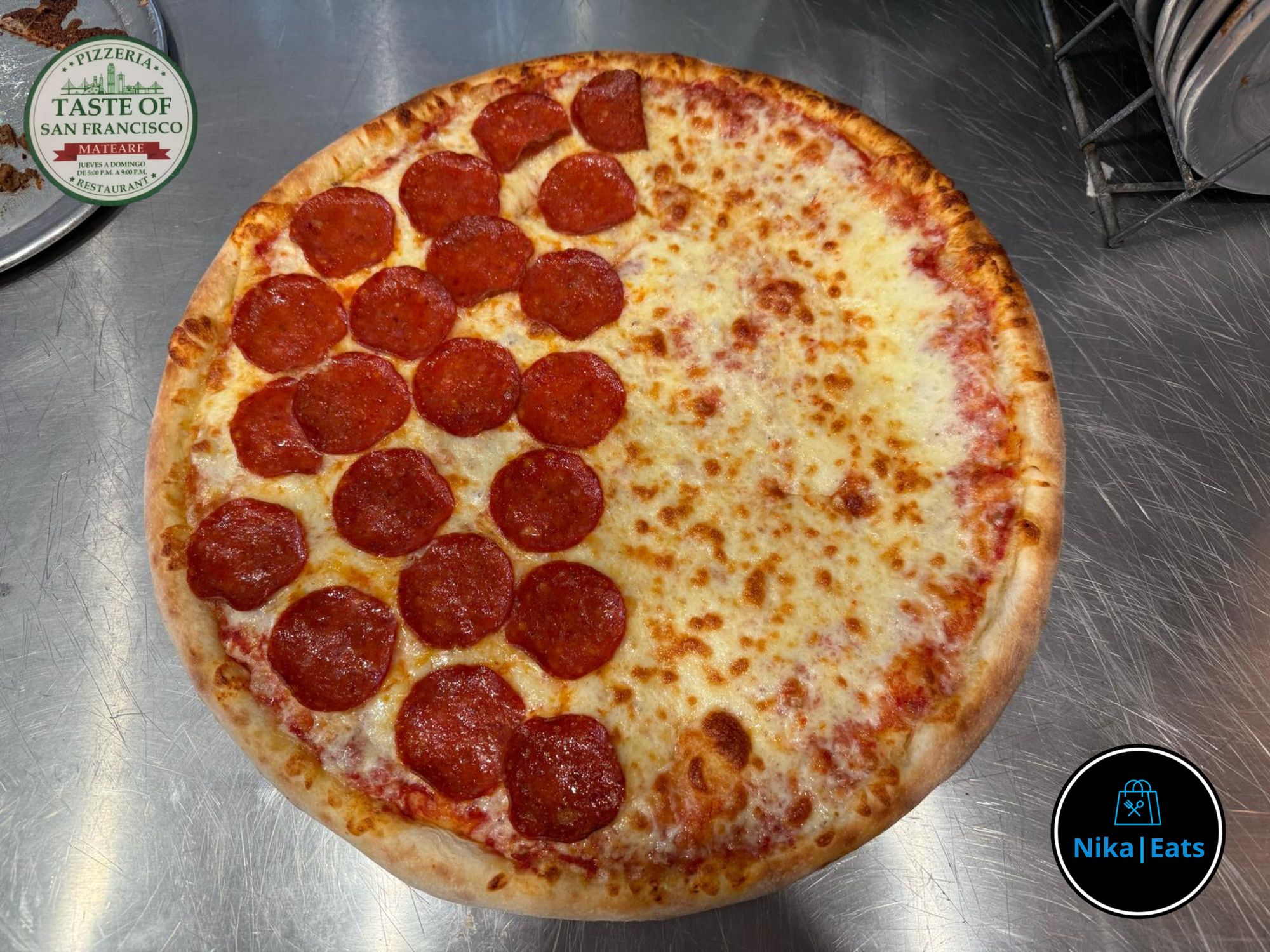 Pizza Mixta Pepperoni y 4 Quesos_0