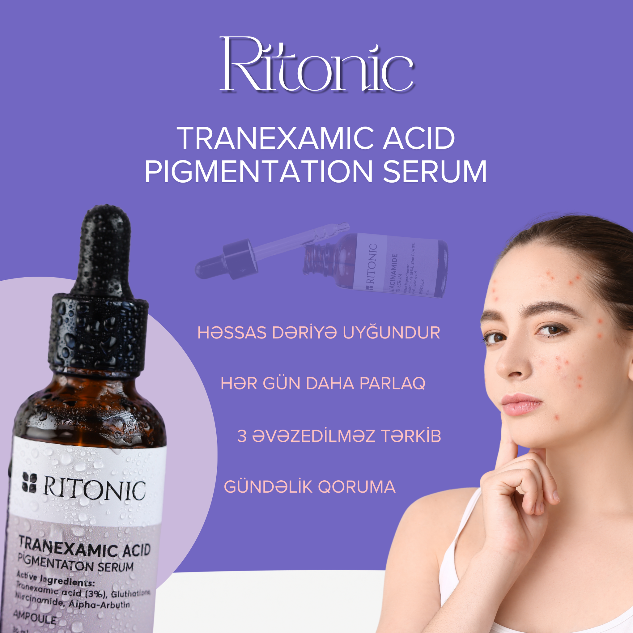 RITONIC TRANEXAMIC ACID PIGMENTATION SERUM - LƏKƏLƏRƏ QARŞI_0