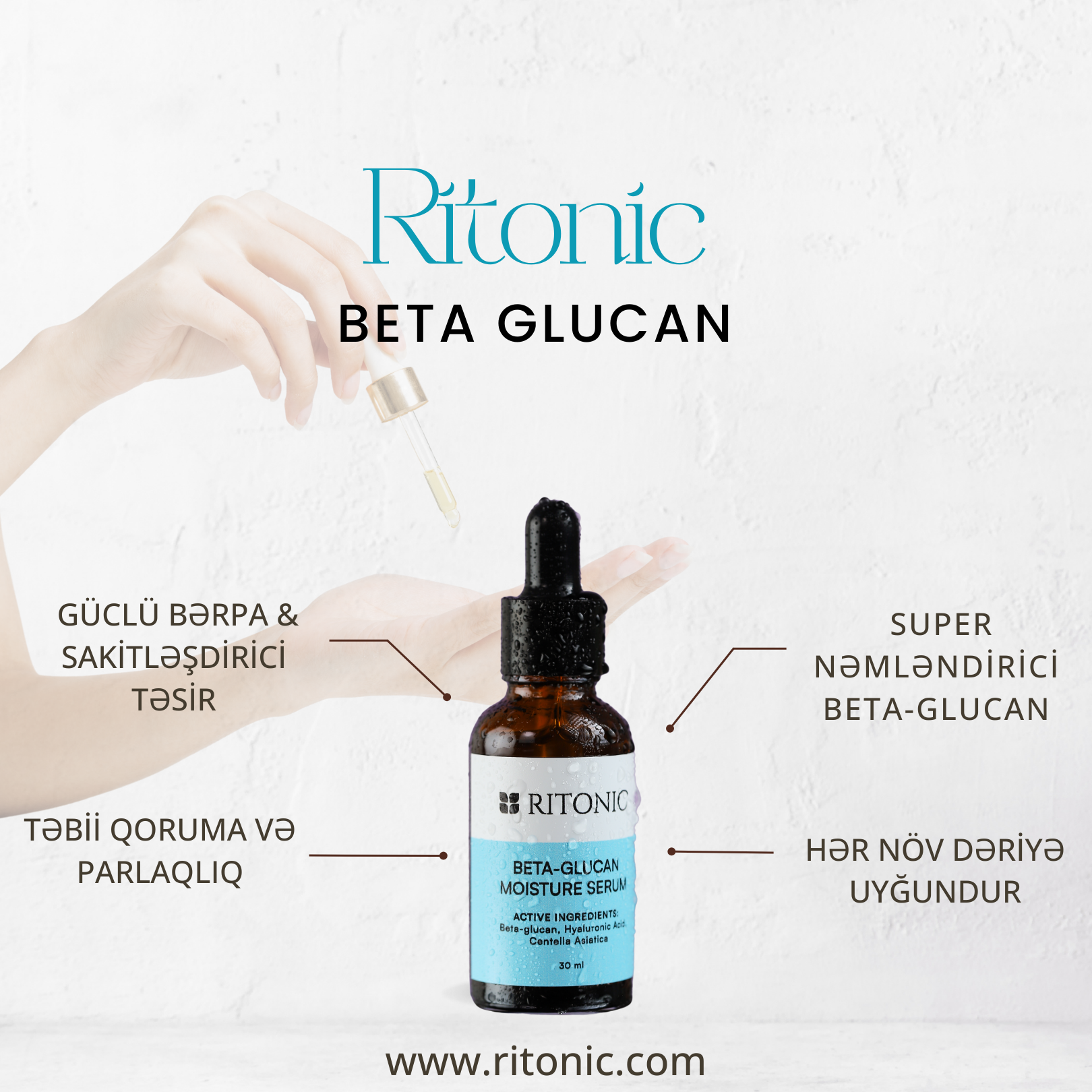RITONIC BETA-GLUCAN MOISTURE SERUM –  NƏMLƏNDİRİCİ_0