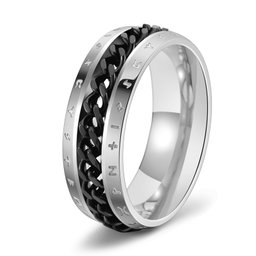 Bagues Roues Noir Argent