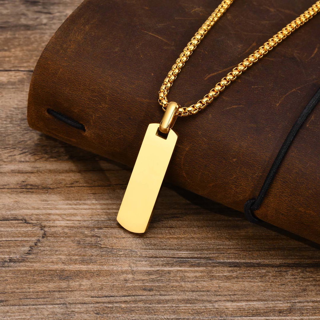 Collier Plaque Or