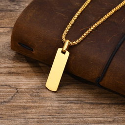 Collier Plaque Or