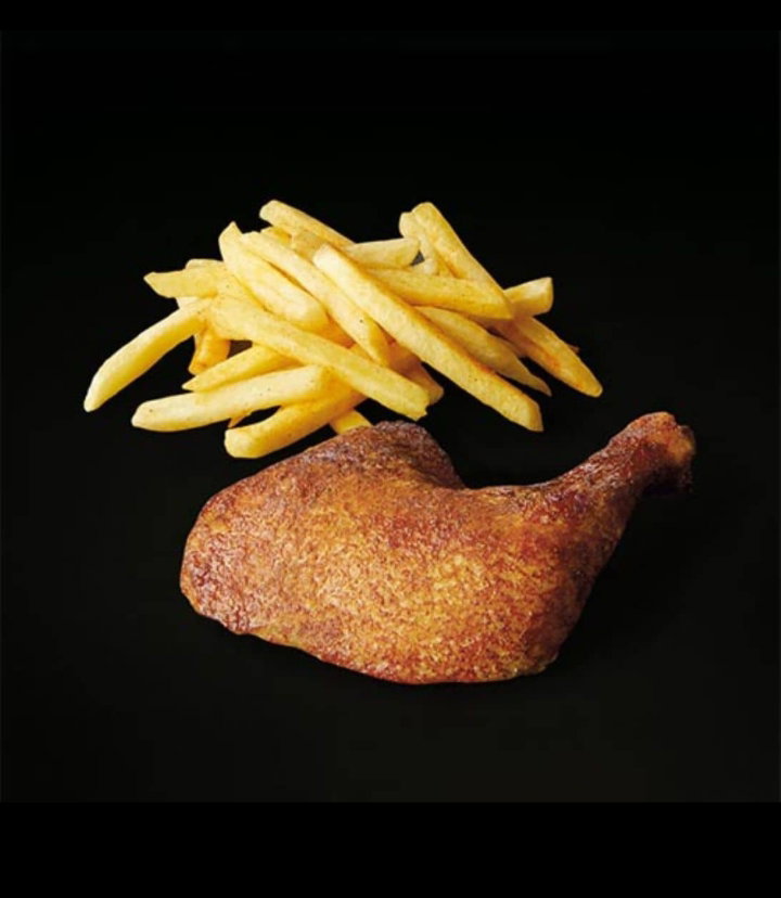 1/4 poulet et frites _0