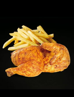 1/2 poulet et frites 