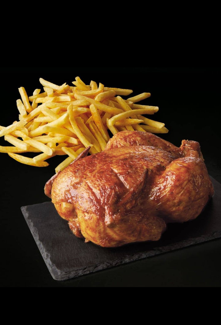 Poulet entier et frites grand _0