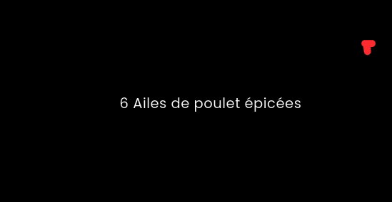 Ailes de poulet épicées