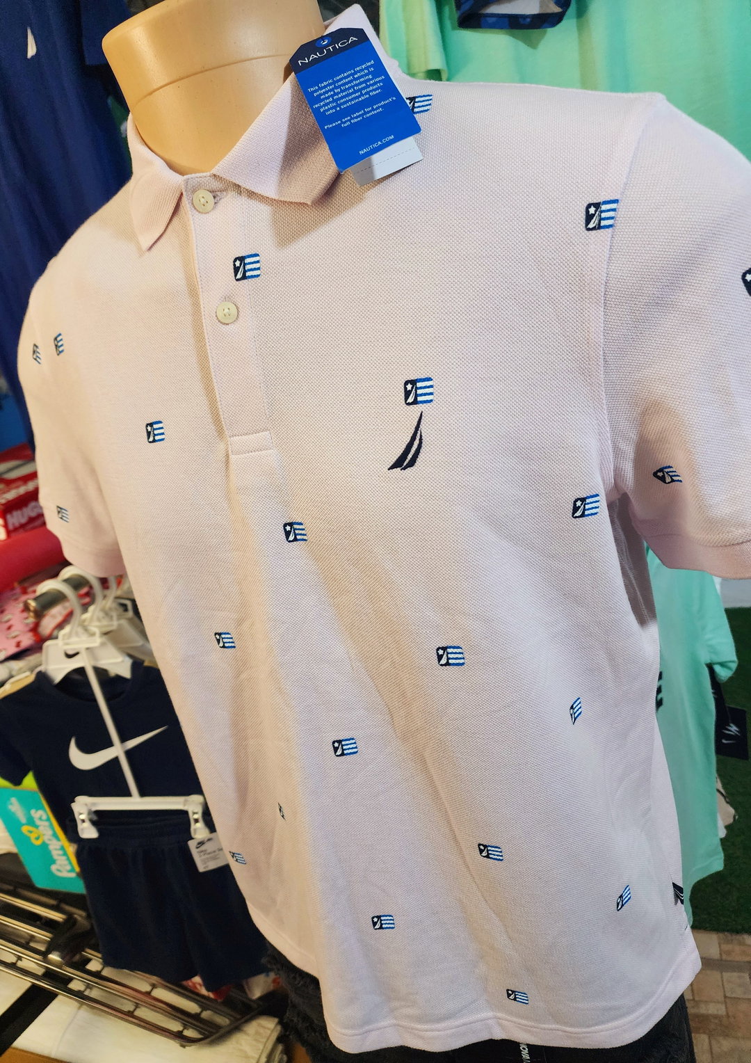 Nautica Men authentic polo tees Pink 💗