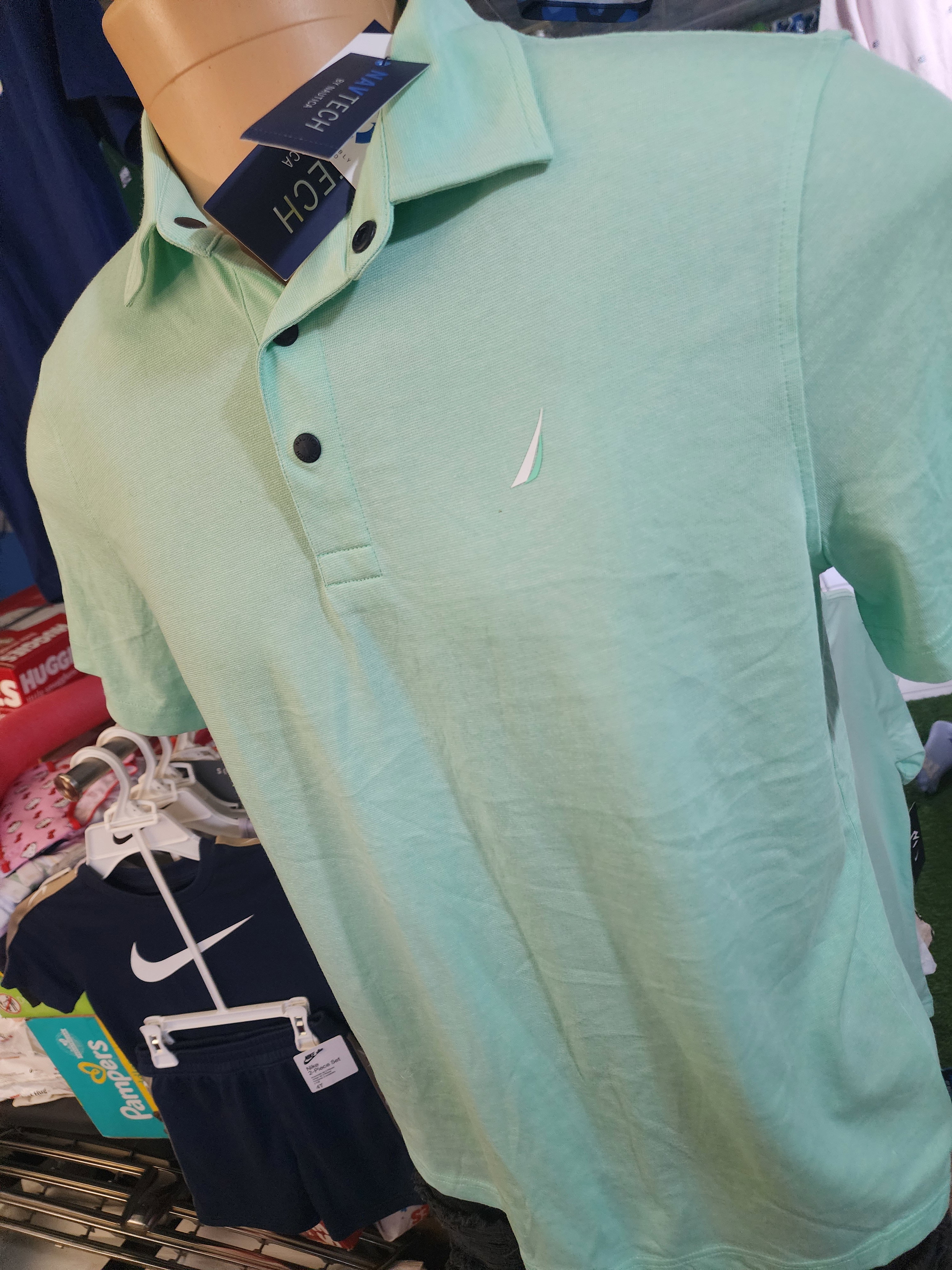 Nautica Men authentic polo tees Mint Greenπ