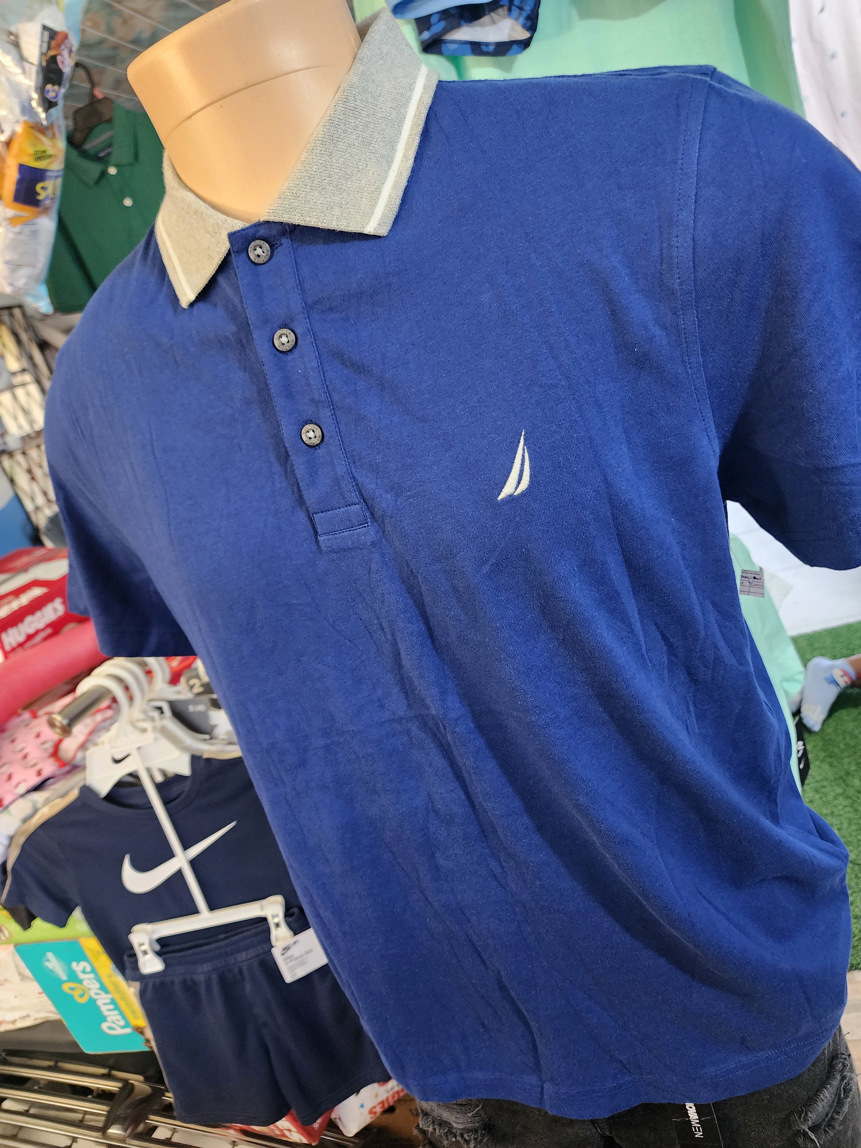 Nautica Men authentic polo tees Navy blue π