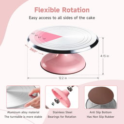 12" Aluminum 137 PCS CAKE DECORATING KIT (PINK)