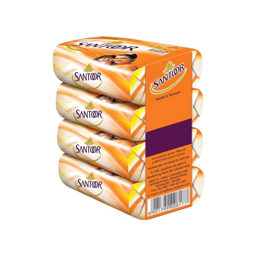 Santoor soap pack of 4*100 g_0
