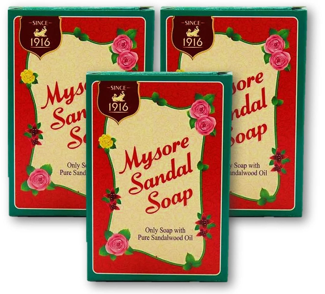 MYSORE SANDAL SOAP PACK OF 3* 75 G
