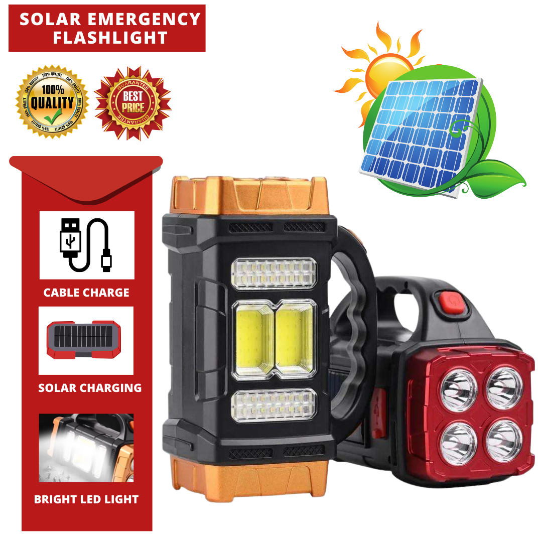 SOLAR EMERGENCY FLASHLIGHT (LAMPU SOLAR)