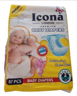 Icona baby diapers 2-6 kg 87 pcs