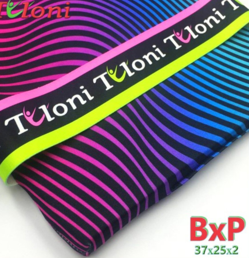 TULONI| Back Protection Cushion Tuloni mod. Wave s. 37x25x2 cm col Pink x Black_3