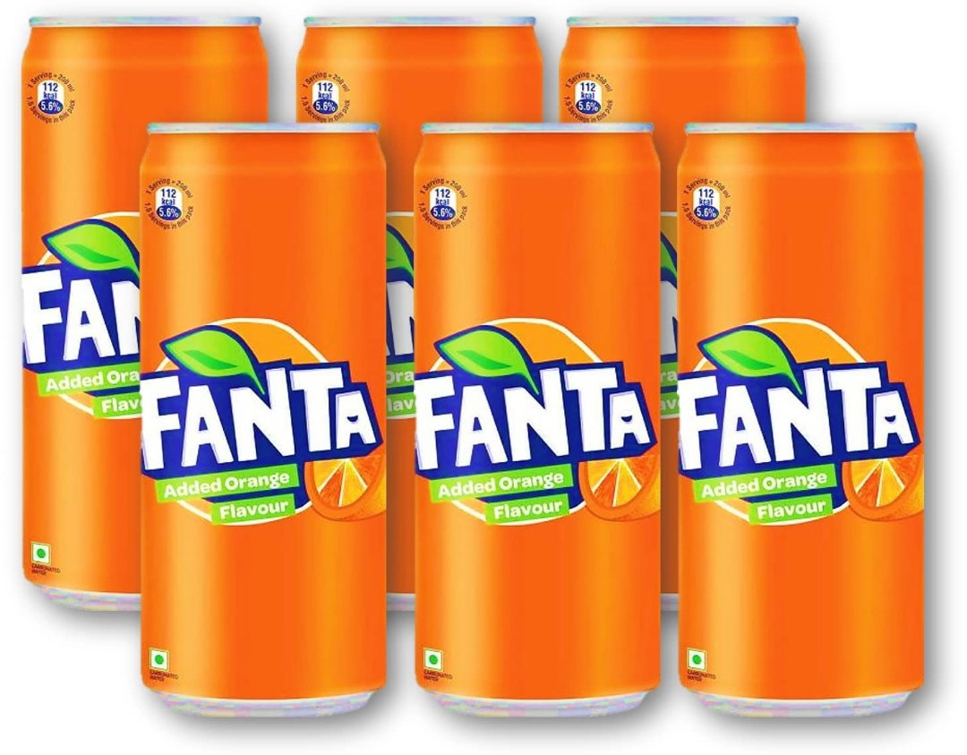 Fanta tin 330 ML. Pack of 6_0