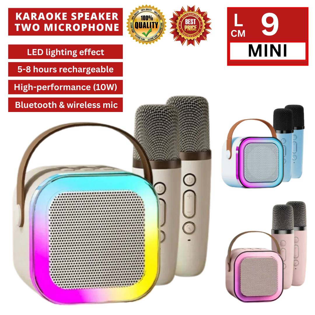 K12 KARAOKE SPEAKER TWO MICROPHONE
