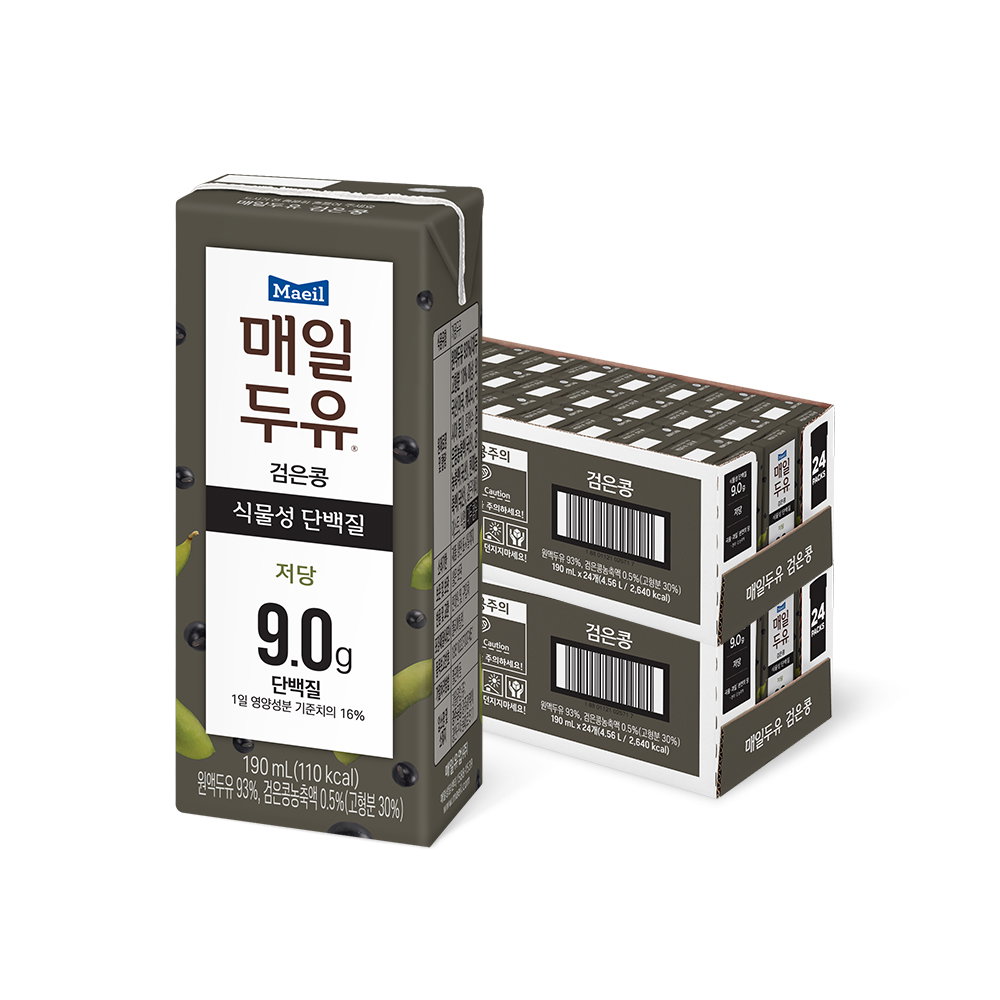 [매일] 검은콩 두유  Low-sugar Black Bean Soymilk 190ml*24