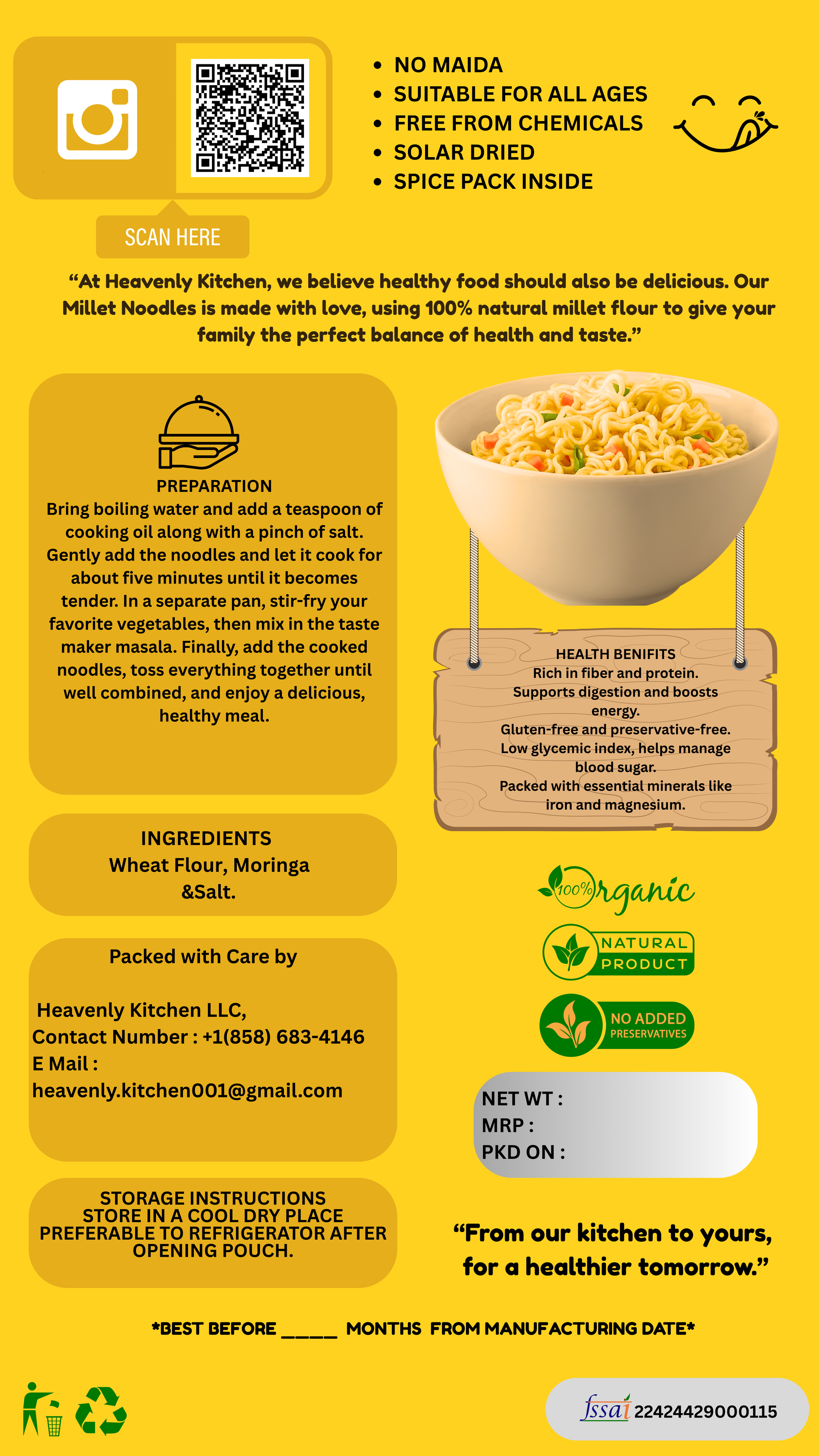 Millet Noodles - Kid's Favorite_1