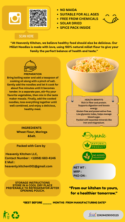 Millet Noodles - Kid's Favorite