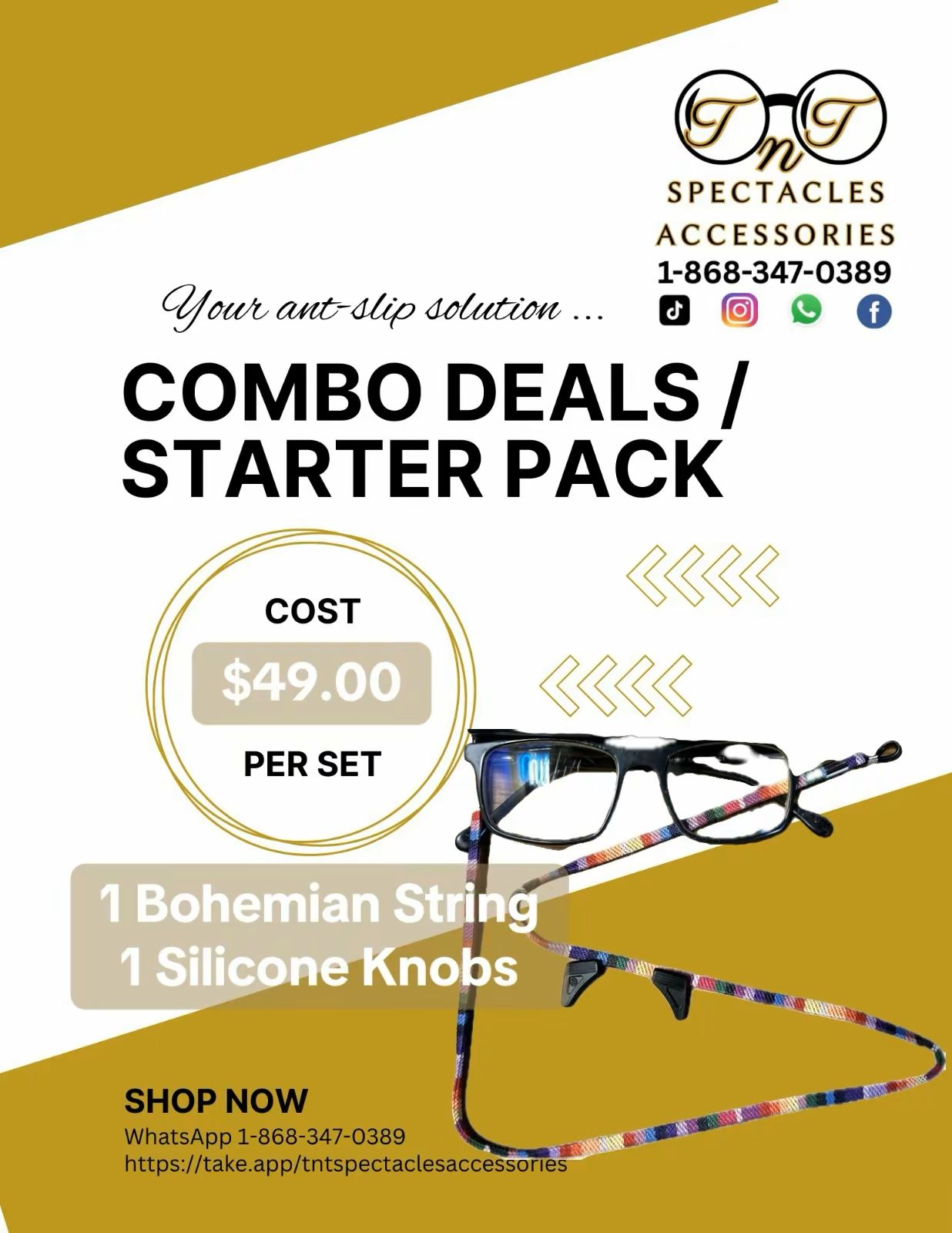 1 Bohemian String + 1 Pair Silicone Knobs_1