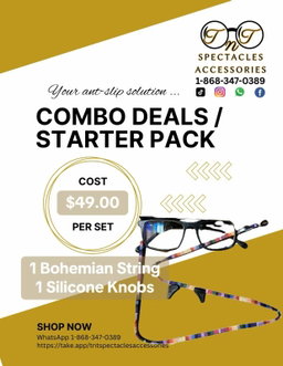 1 Bohemian String + 1 Pair Silicone Knobs