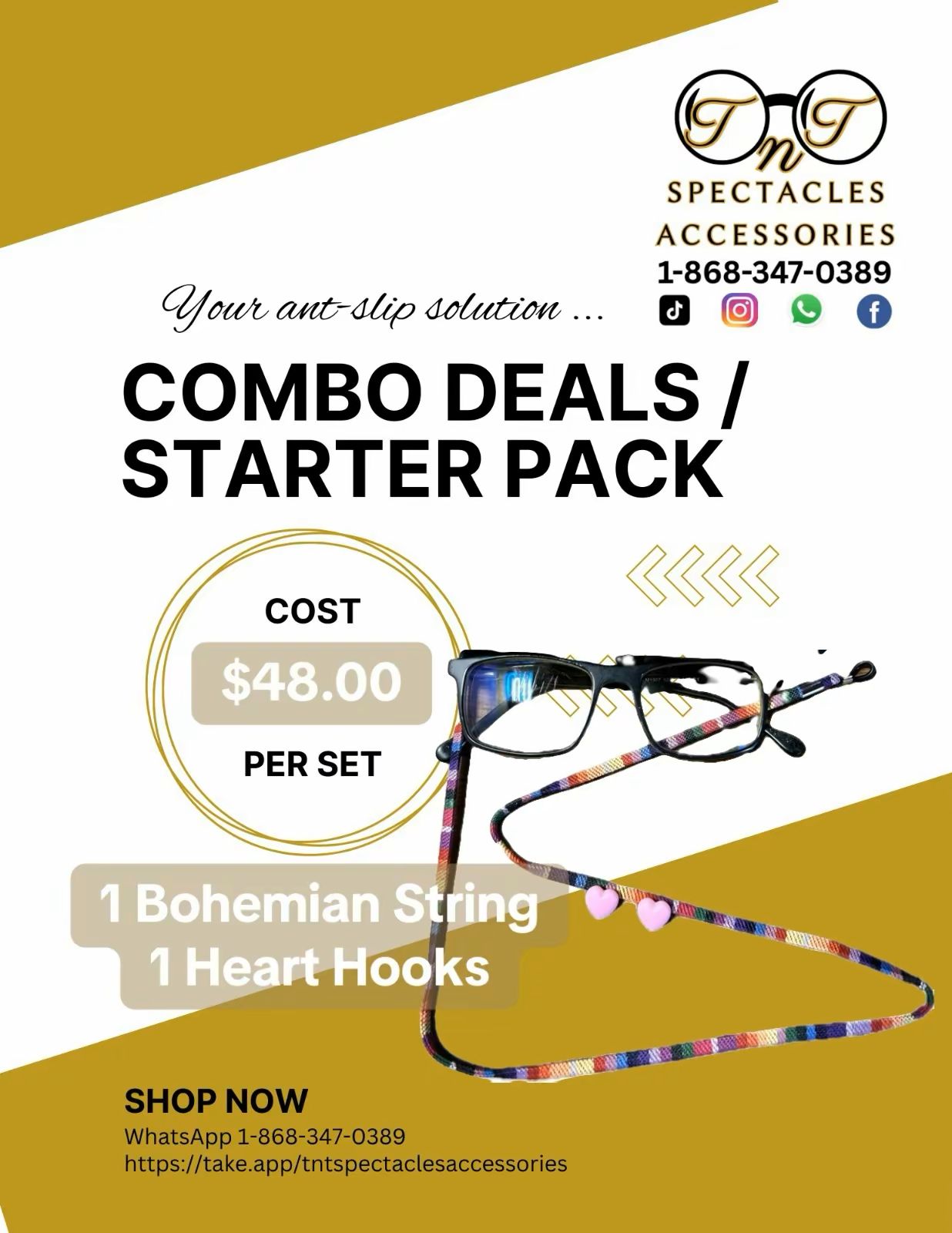 1 Bohemian String + 1 Pair Heart Hook_1