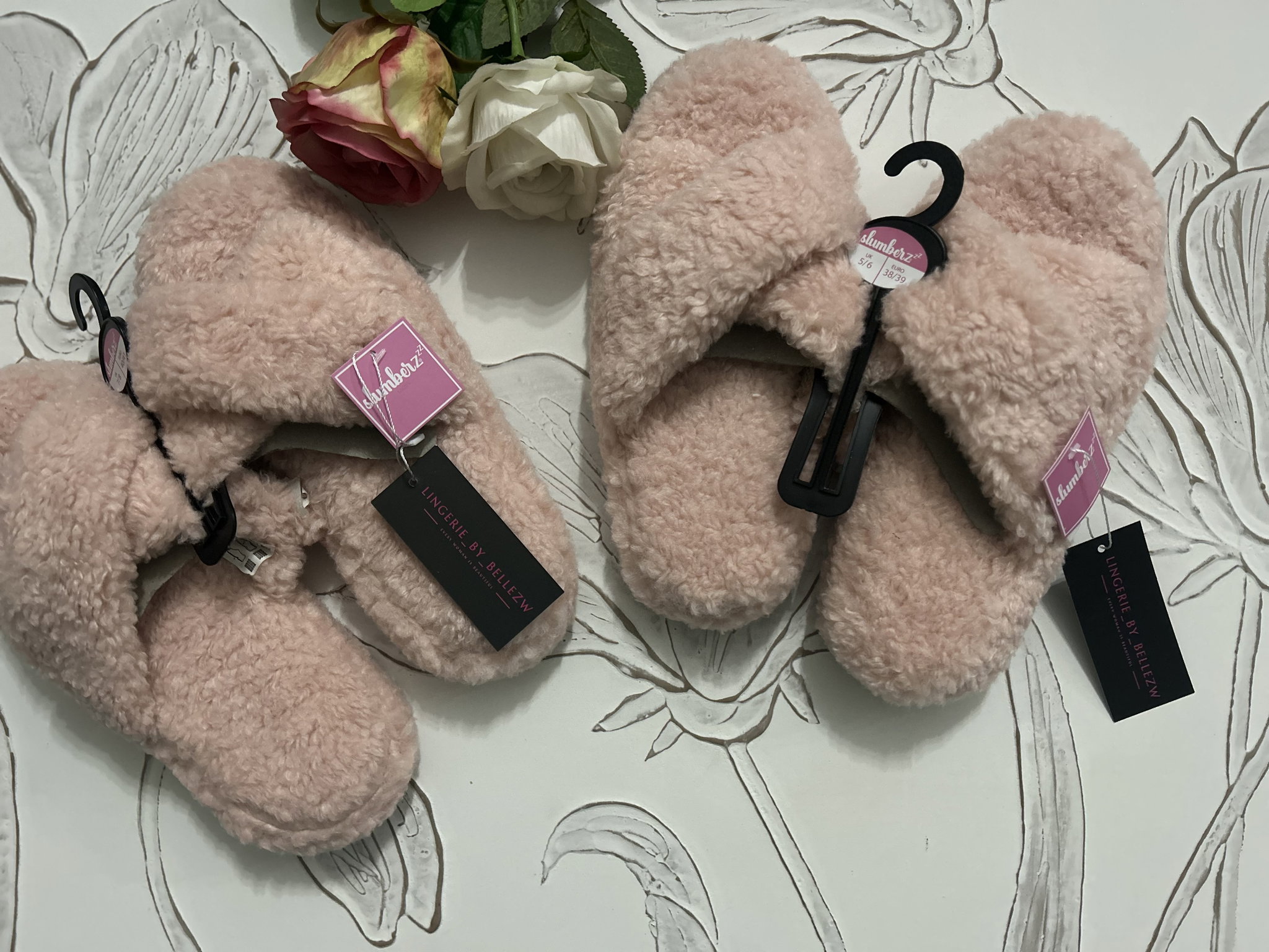 Ladies super comfortable cross over slippers _2