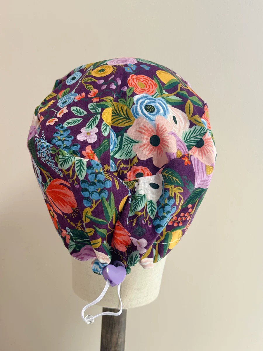 Rifle Paper Co Wild Rose (Maroon) Double Lined Drawstring Cap_4