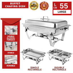 55CM BUFFET CHAFING DISH RECTANGLE