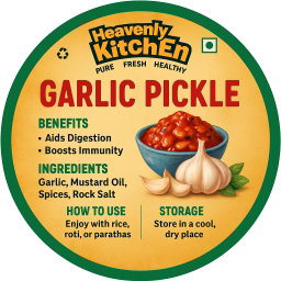 Home Made Garlic Pickle 1/2 lb 