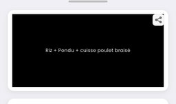 Riz+pondu+cuisse poulet braisé 