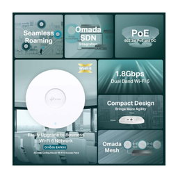 TP-Link EAP610 AX1800 Ceiling Mount WiFi 6 Access Point