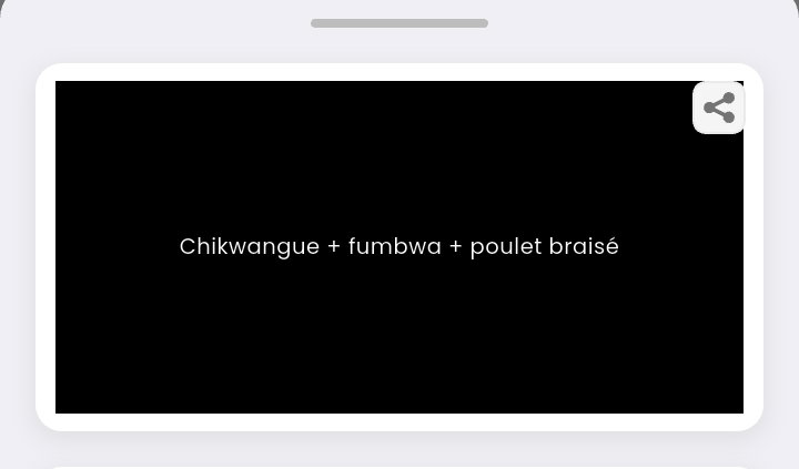 Chikwangue + fumbwa + poulet braisé