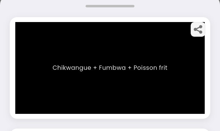 Chikwangue + fumbwa + poisson frit